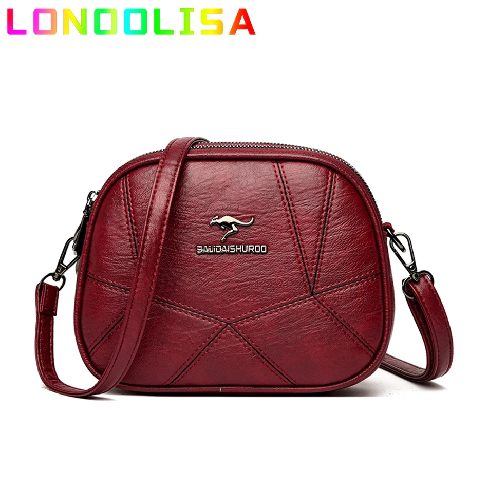 

Модные женские маленькие сумки с ручками сверху, высококачественные кожаные Наплечные 3-слойные мини-сумки, женская сумка через плечо, брендовая дизайнерская сумка