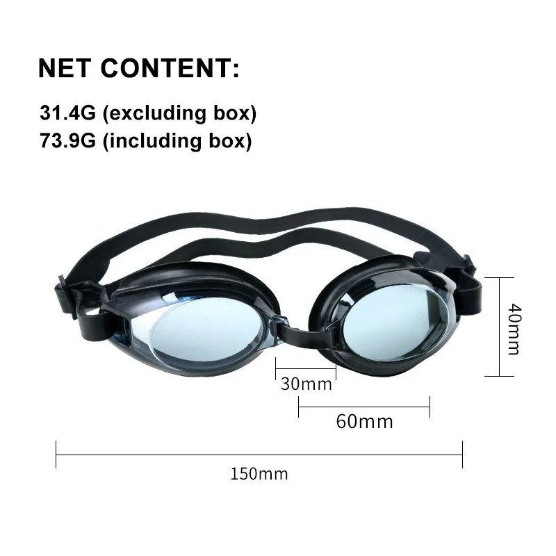Swimming Goggles 1PC PVC Professional Swimming Goggles UV Protection Silicone Adjustable Soft Waterproof Comfortable