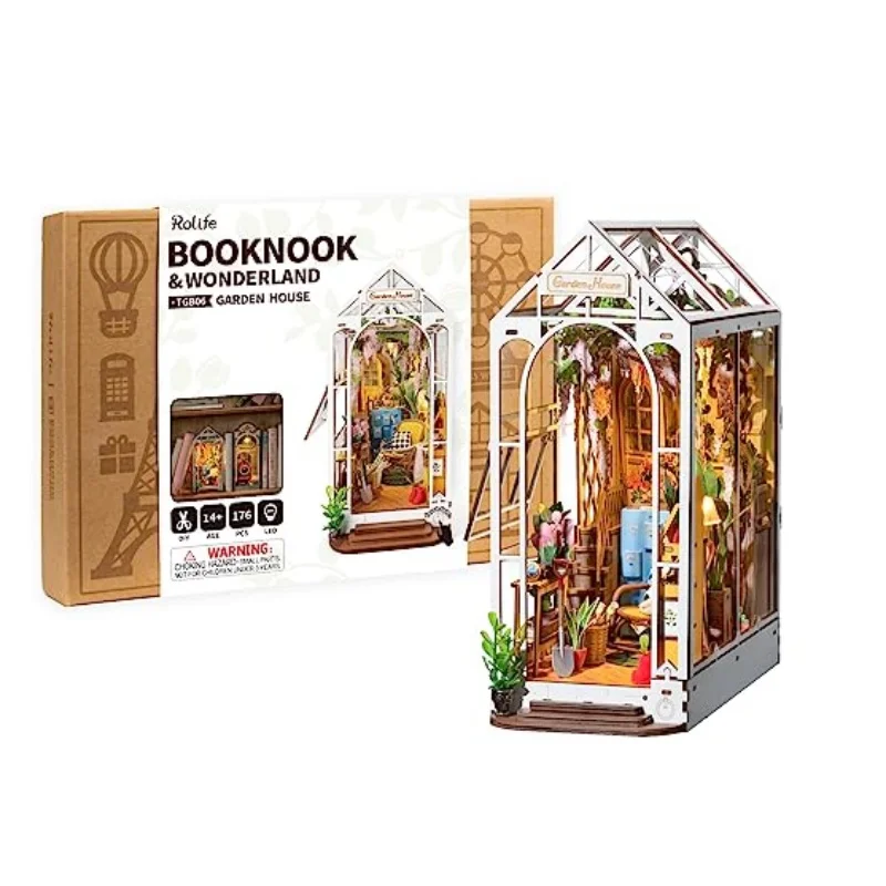 Book Nook INSOON Stazione Dei Gufi Con Luci LED – Kit Di Costruzione In Mattoncini Per Adulti E Bambini 8-12 Anni, Decorazione Casa Fai Da Te