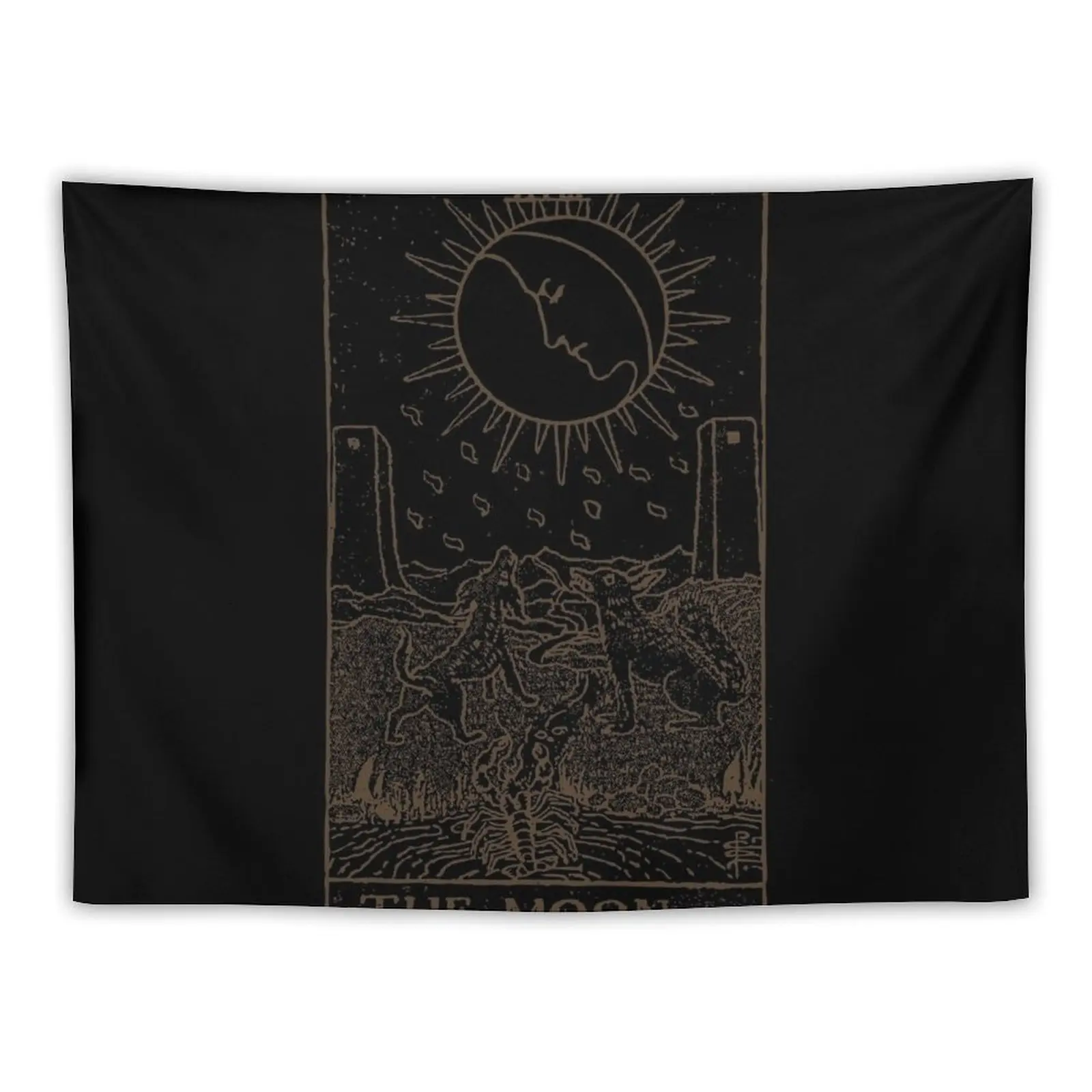 

The Moon Tarot Tapestry Bathroom Decor Cute Room Decor Tapestry