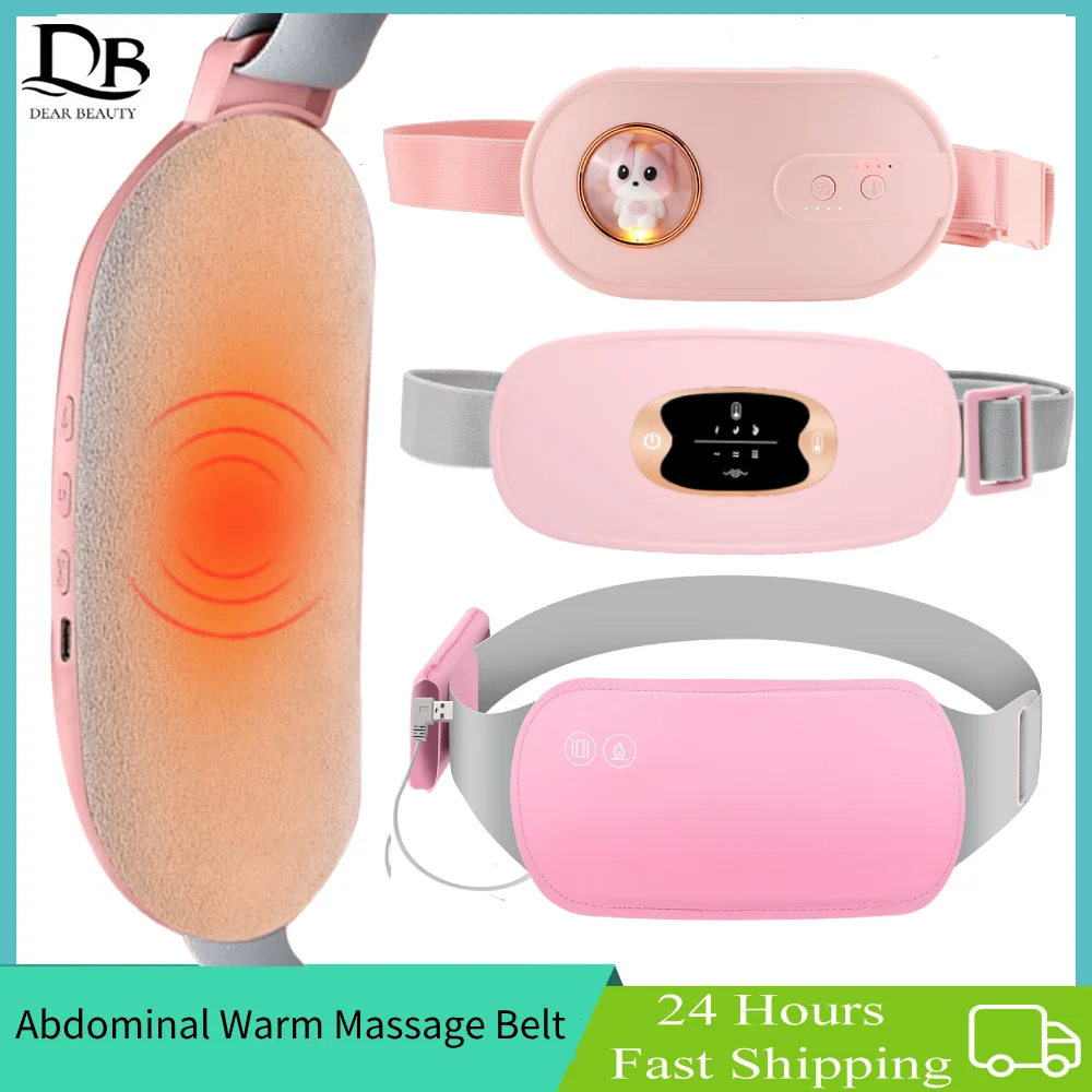 Cintura Riscaldata Portatile Per Crampi Mestruali, 3 Livelli Calore E 4 Massaggi A Vibrazione, Batteria 1800mAh, Ricarica USB, Riscaldamento Rapido 3 Secondi