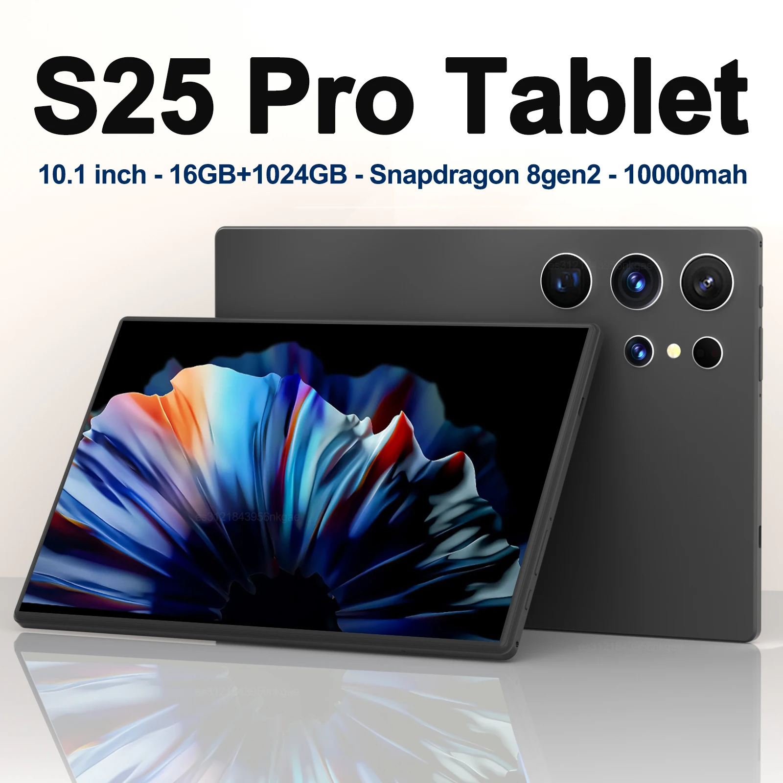 Tablet 25 New S25 Pro Tablet 10.1 inch 16GB+1024GB Android 14 Snapdragon 8gen2 ...
