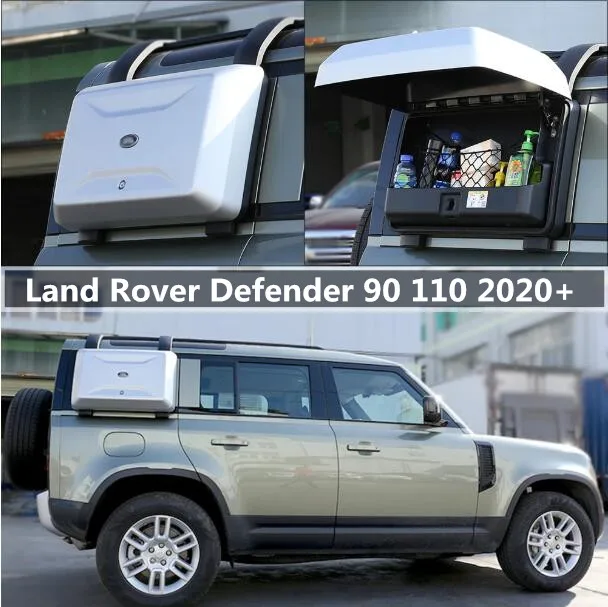 車のラゲッジボックスルーフラック,サイドツール機器ボックス,ランドローバーdefender 90 110 2020 2021 2022  AliExpress