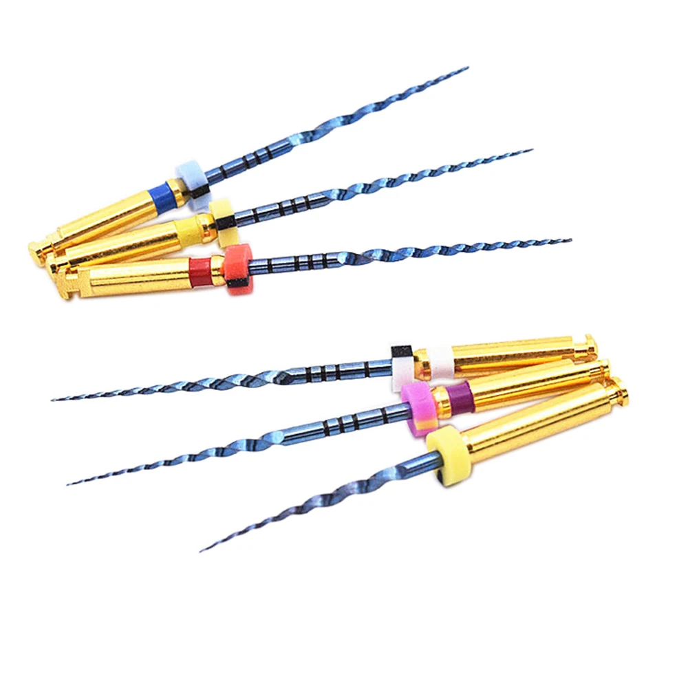 Dental Niti Super Blue Rotary Heat Activated Endodontic Canal Root Files 31mm SX-F3 Dentistry Tools Engine Use Files 6