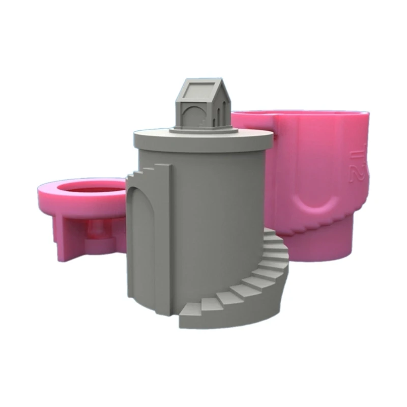 

Castle Storage Jars Mold DIY Candle Holder Tool Crafts Making Supplies Nonstick