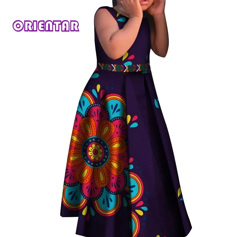 African Children Dress African Wax Print Dashiki Kids Girl