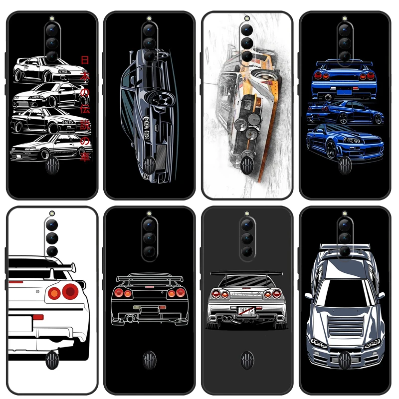 Sports Drift Car Case Per Nubia Red Magic 8 Pro 8S Pro Plus Red Magic 7 7S Pro 6 6S Pro 5G 5S 6R Cover Capa