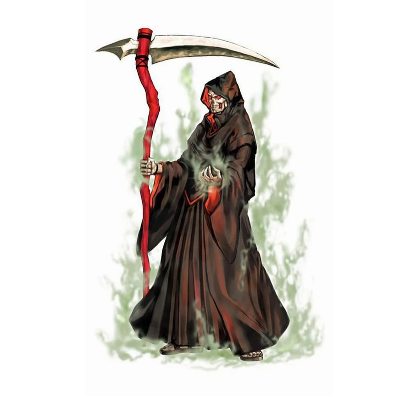 Grim Reaper temporärer Tattoo-Aufkleber, Tod, wasserdicht, temporäre Tattoos, Aufkleber, Arm, Körper, Kunst, Flash-Tattoo, Tattoos für Männer – Detail 1