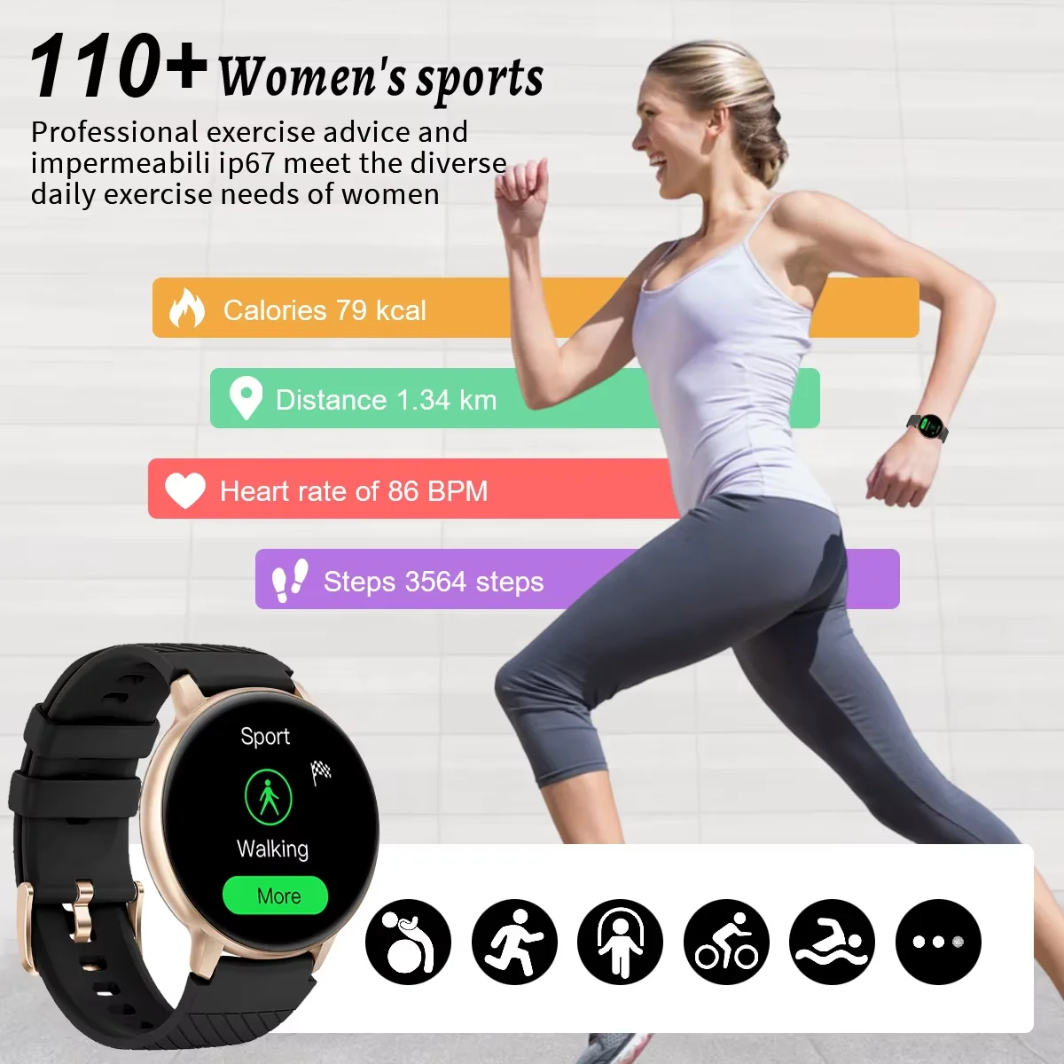 LIGE 2025 Smart Watch Women Bluetooth Call Custom Dials Watches Blood Oxygen Monitor Sport Men Smartwatch Ladies For Android IOS 3