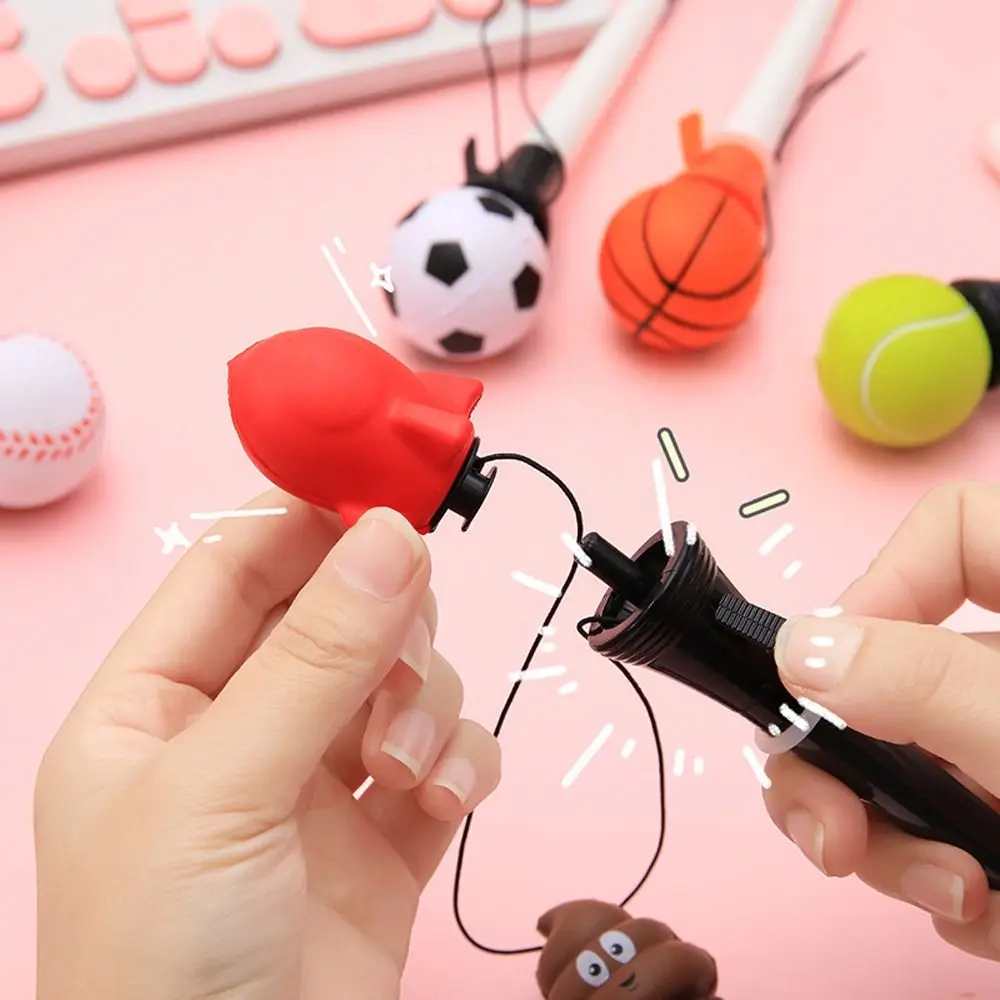 

Soccer Baseball Writing Pen Boxing Glove Rocket Gaming Ballpoint Pens Funny Gel Pens Signing Pens Bounce Decompression Pen