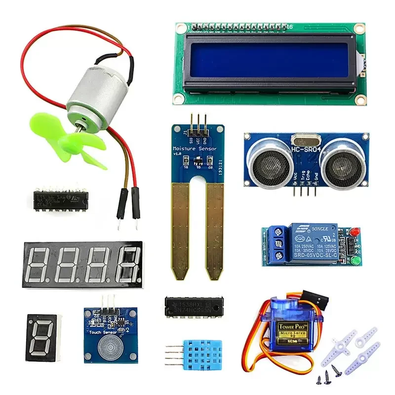 Iniciante Kit para Arduino 33 Sensores Módulos Dht11 Rgb Led Resistor Breadboard Button Display 9g Servo 24 Lições para Starter p - Imagem 4
