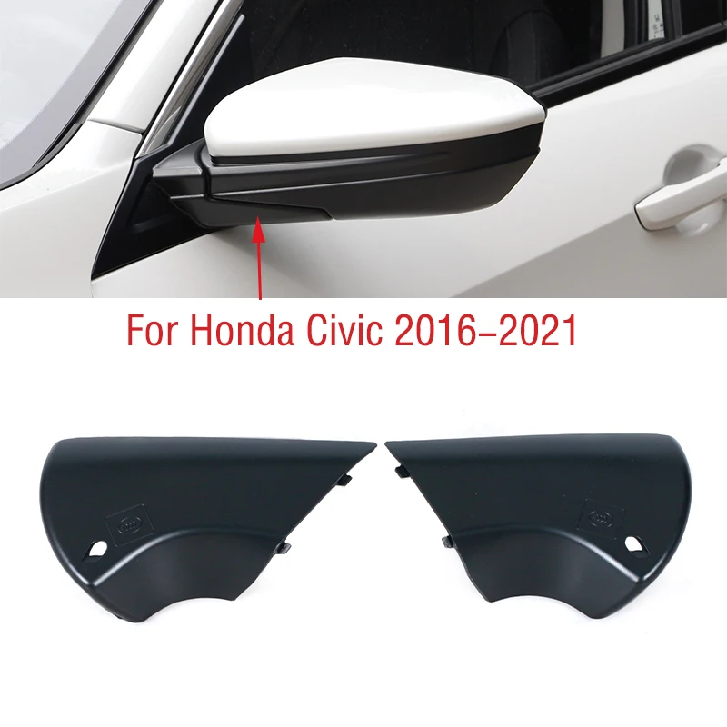 LHD For Honda Civic 2016 2017 2018 2019 2020 2021 Exterior Rearview Wing Door Side Mirror Base Bottom Lower Cover Lid Cap Shell