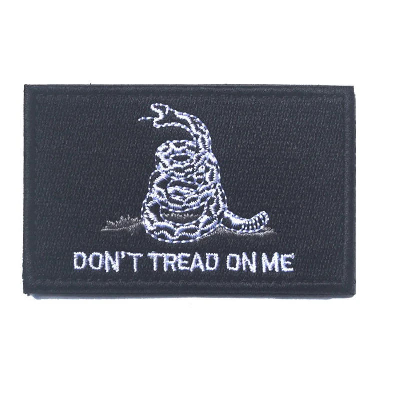 3D-Embroidery-Armband-Loops-And-Hook-Gadsden-Flag-Patch-DONT-TREAD-ON ...