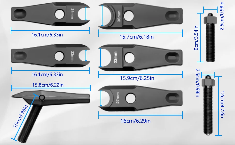 Kugelgelenk-Trennwerkzeug-Set, Hochleistungs-Steuerarm-, Achsschenkel- und Spurstangenkopf-Abzieher für BMW/Mercedes/Land Rover – Detail 4