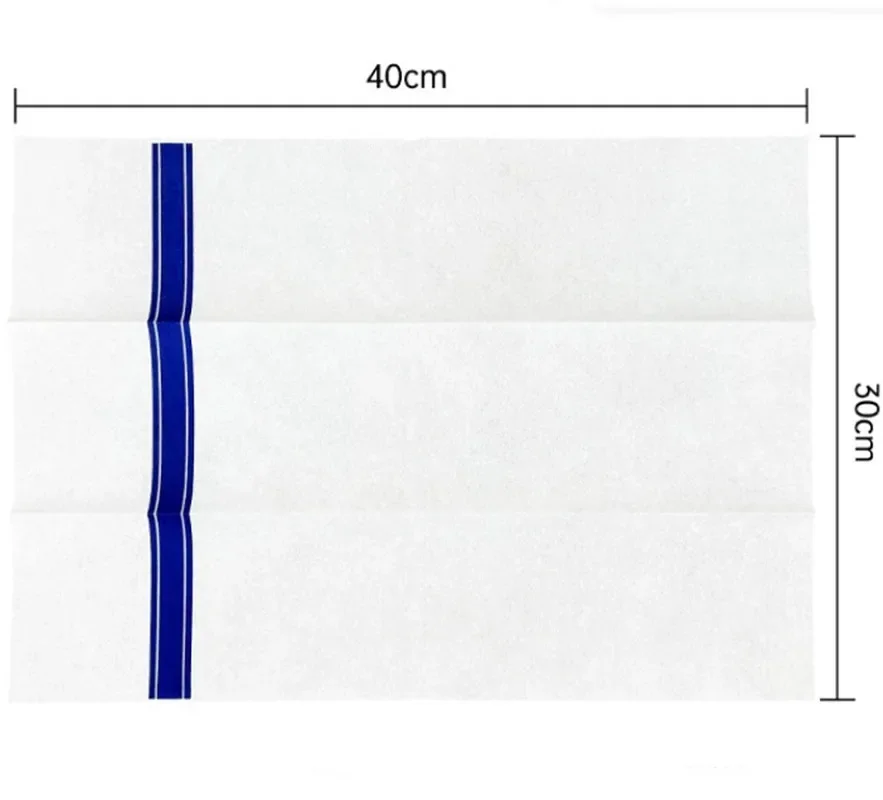 100PCS Gold Line Design Paper Napkins 30*40CM Disposable Linen-Feel Guest Dinner Napkins For Wedding Party Birthday
