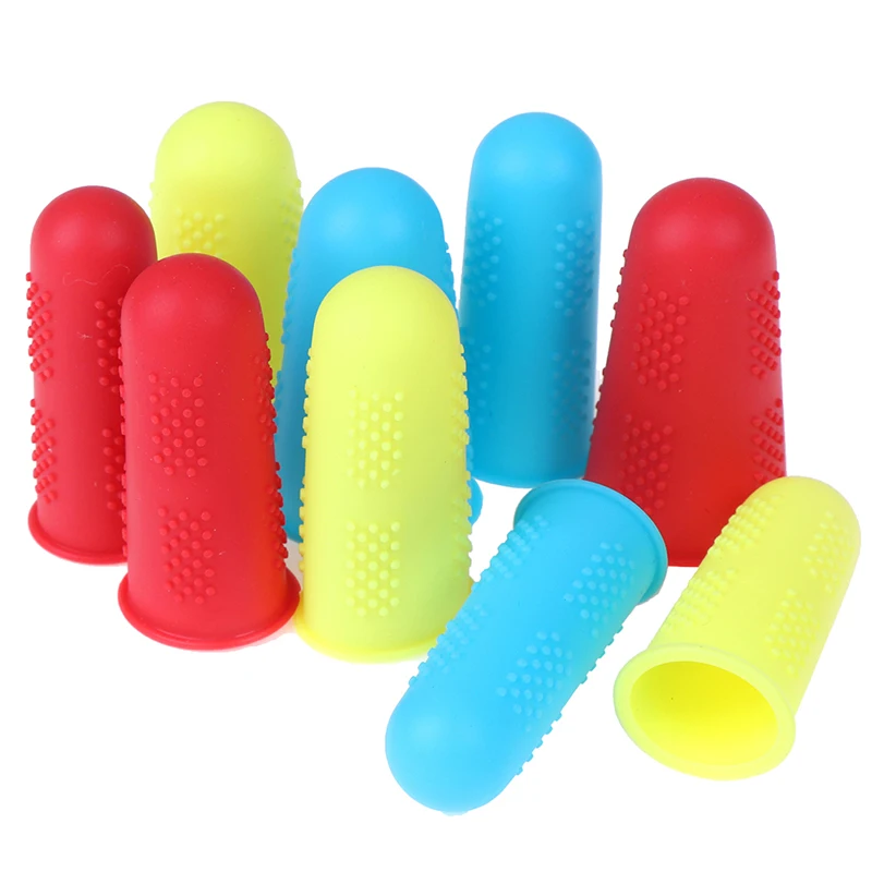 Finger protector finger guard 3pcs/set Silicone Finger Protector Sleeve Cover Anti-cut Heat Resistant Anti-slip Fingers Cover For Cooking Kitchen Tools