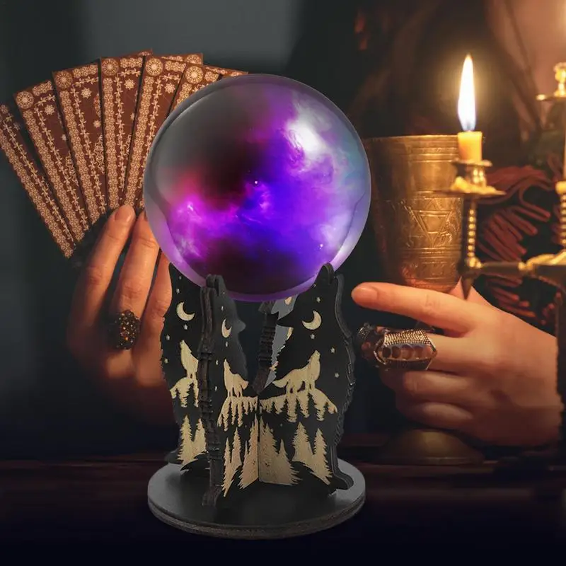 LifgWas 3 pezzi supporto per sfera di cristallo in vetro K9, base quadrata trasparente per sfera da 5 cm, espositore per Lensball, palla di decorazione, palla di Natale, supporto per display