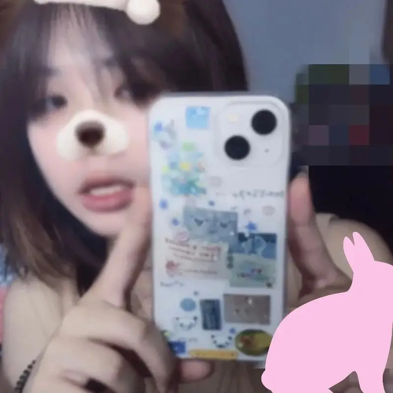 Korean Creative Splicing Graffiti Star Phone Case