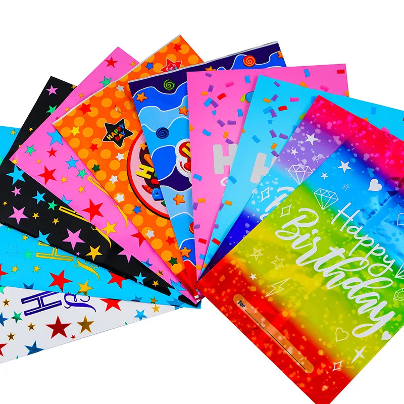 20 stücke Gedruckt Geschenk Taschen Polka Dots Kunststoff Candy Tasche Kind Party Beute Taschen Junge Mädchen Kinder Geburtstag Party Favors liefert Dekor – Detail 5
