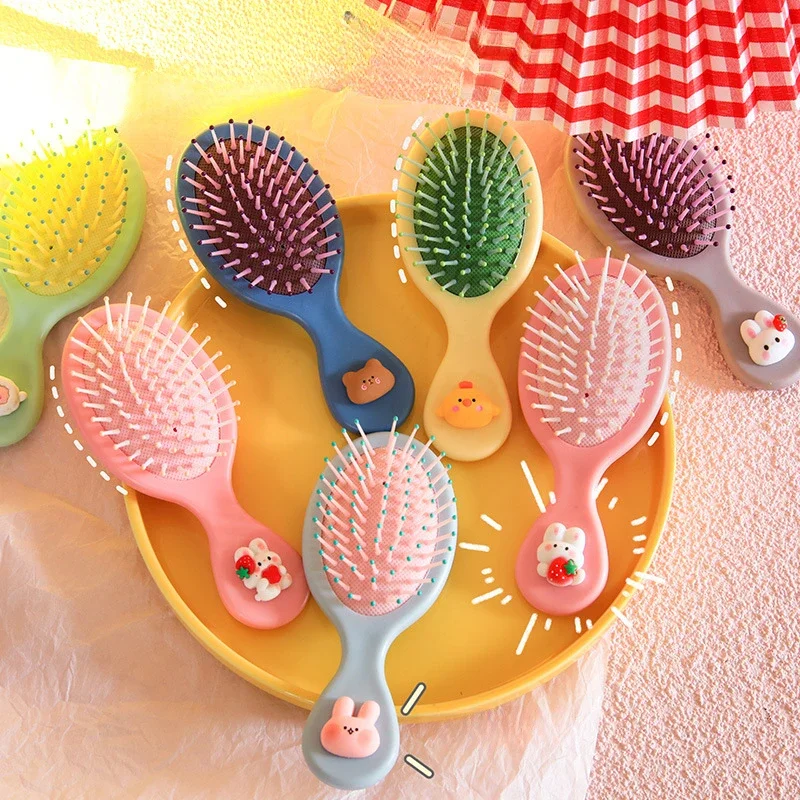 

Small Cute Cartoon Hair Brush Children Air Cushion Comb Girls Portable Anti-static Head Massage Hair Brush Barber Accessories