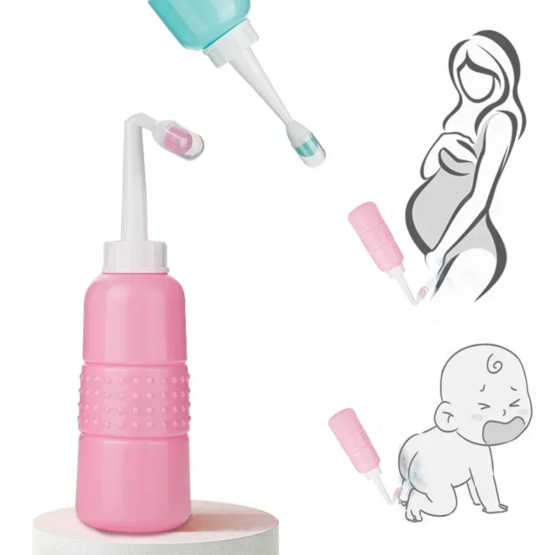 Baby Showers Portable Hand Held Bidet Sprayer Maternity Washer for Perineal Recovery Cleansing After Birth Hygiene Bottle 2
