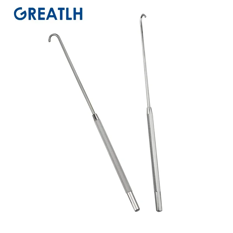 Animal Ovaries Removal Hook Vet Snook Ovariectomy Hook Pet Uterine Small Animal Surgery Tools 200mm Long 1pcs veterinary surgical instruments