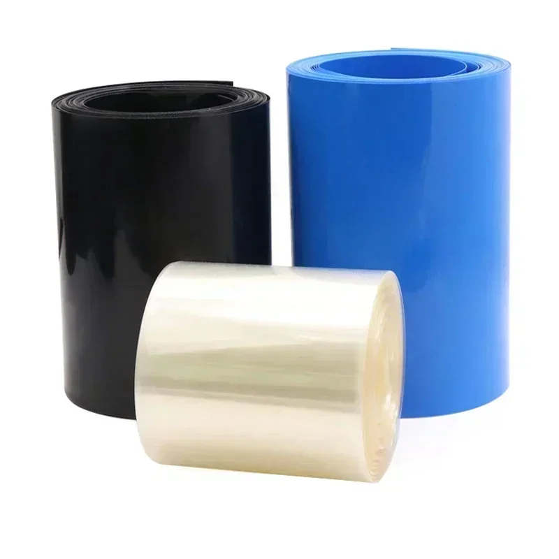 1/5m 18650 Battery Wrap Width130mm~600mm PVC Heat Shrink Tube Pack Insulated Film Wrap Lithium Case Cable Sleeve Shrink Wrap