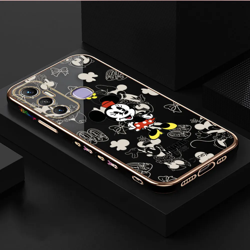 thumbnail image 1 of Cover Smooth E-TPU Phone Case Infinix HOT 40I 30I 30 20 20S 20I 12 12I 11 10 10S 10I GT10 PLAY PRO Case Cute Mickey Minnie Mouse, 1 of 5