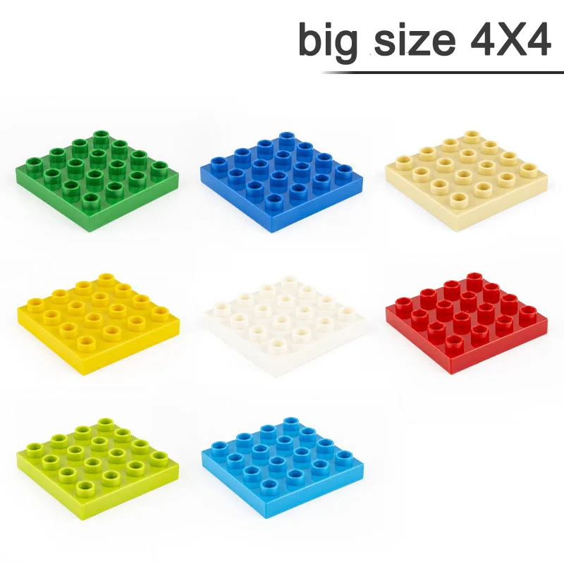 

MOC DIY Large Building Block 14721 Plate 4 X 4 Bricks Big Size Assembled Accessories Bulk Part Children Toys