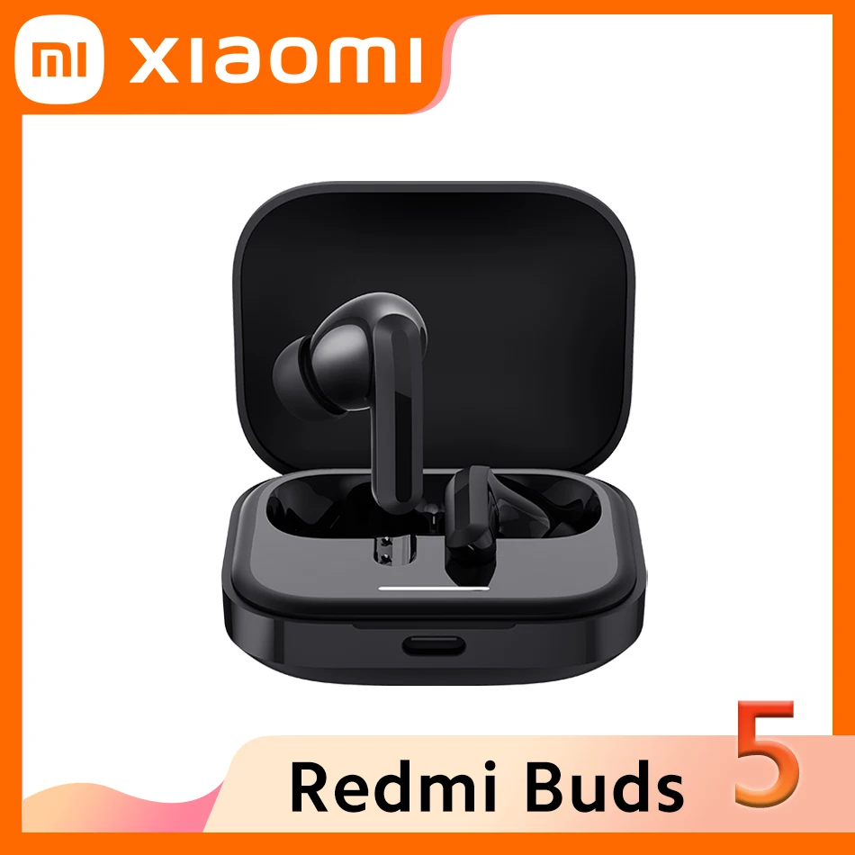 

Xiaomi Redmi Buds 5 Earphone 46dB Active Noise Cancellation 40h Long Battery Life 2-microphone Bluetooth 5.3 TWS ANC Headset