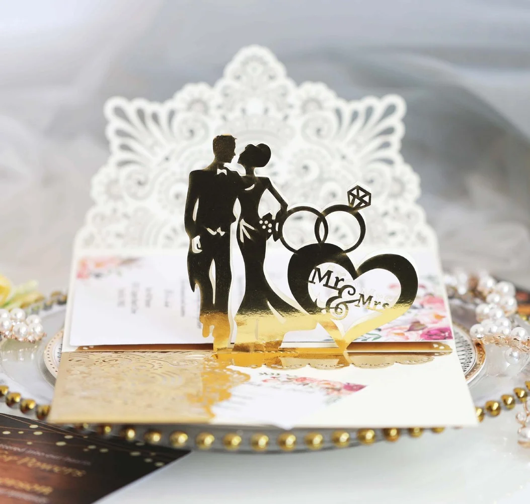 10pcs 3D ˾ ź  Ŷ ȥ ʴ ī RSVP ī    Mariage Ƽ ȣ ǰ