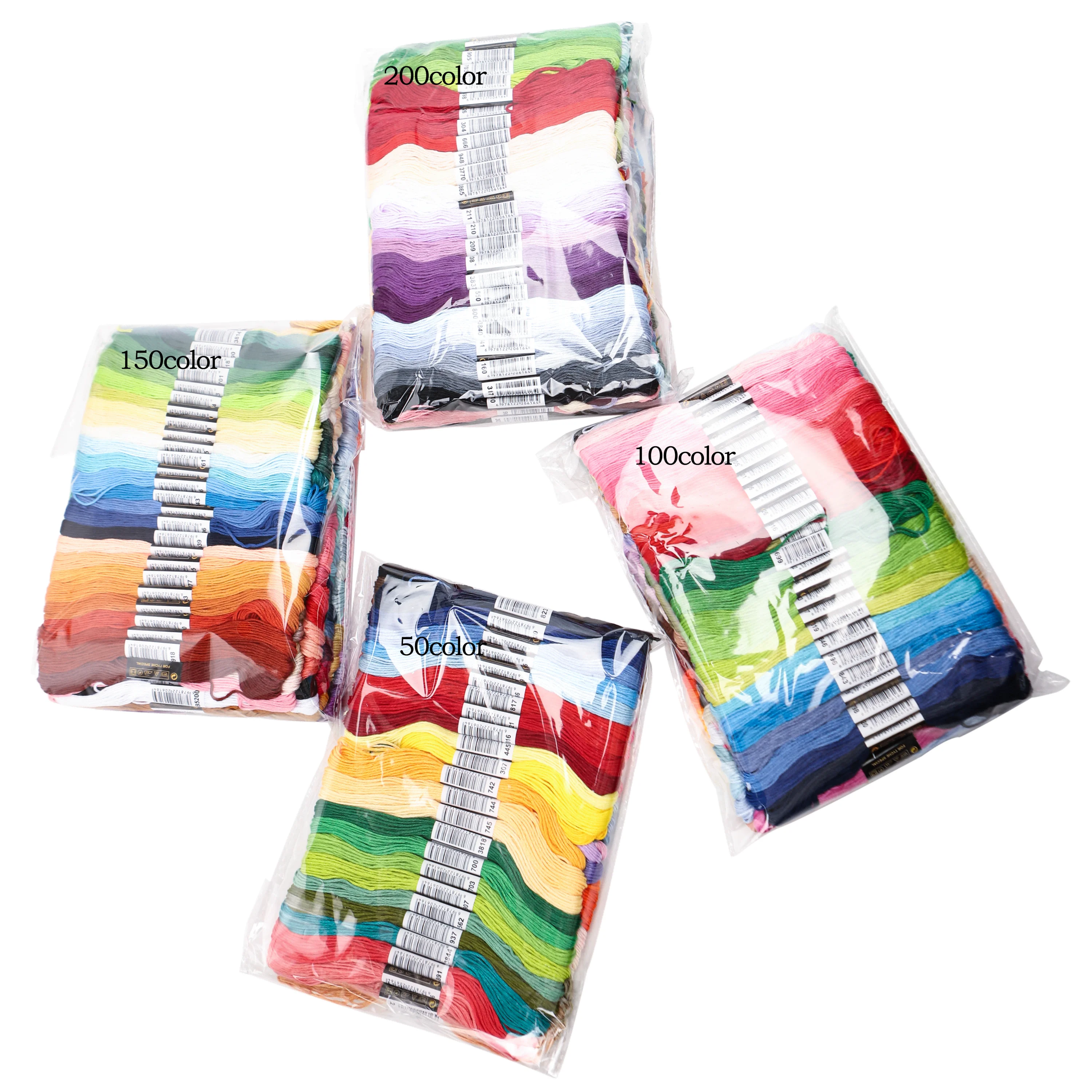 Cross Stitch Polyester Embroidery Floss 8 Meters Per Skein No Repeat DMC Colors 50/100/150/200/447 Pcs cross stitch floss,embroidery floss,embroidery thread,cross stitch thread,sewing thread