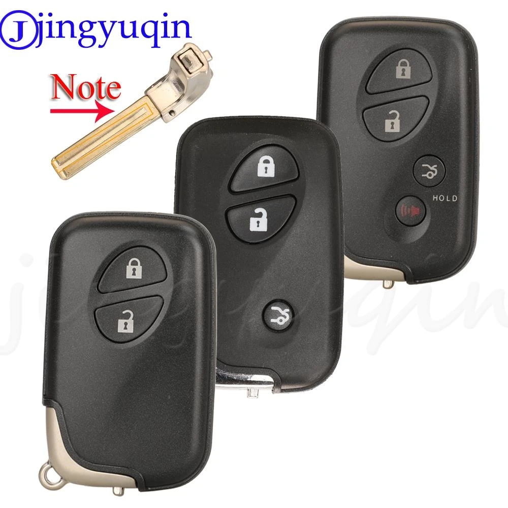 

jingyuqin 2/3/4 Buttons Replacement Remote Car Key Shell Case Fob For LEXUS IS250 ES350 GS350 LS460 GS