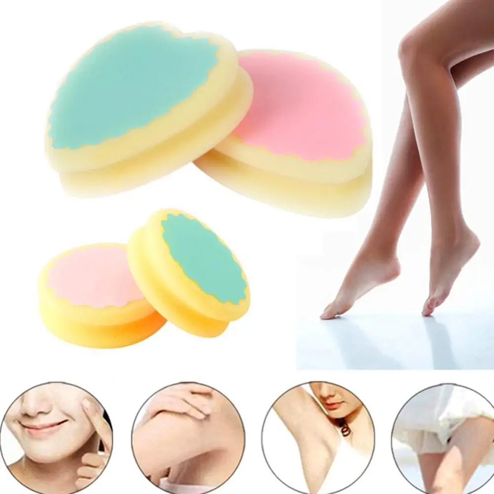 

Heart Water Drop Round Geometric Shape Painless Depilation Sponge Hair Remover