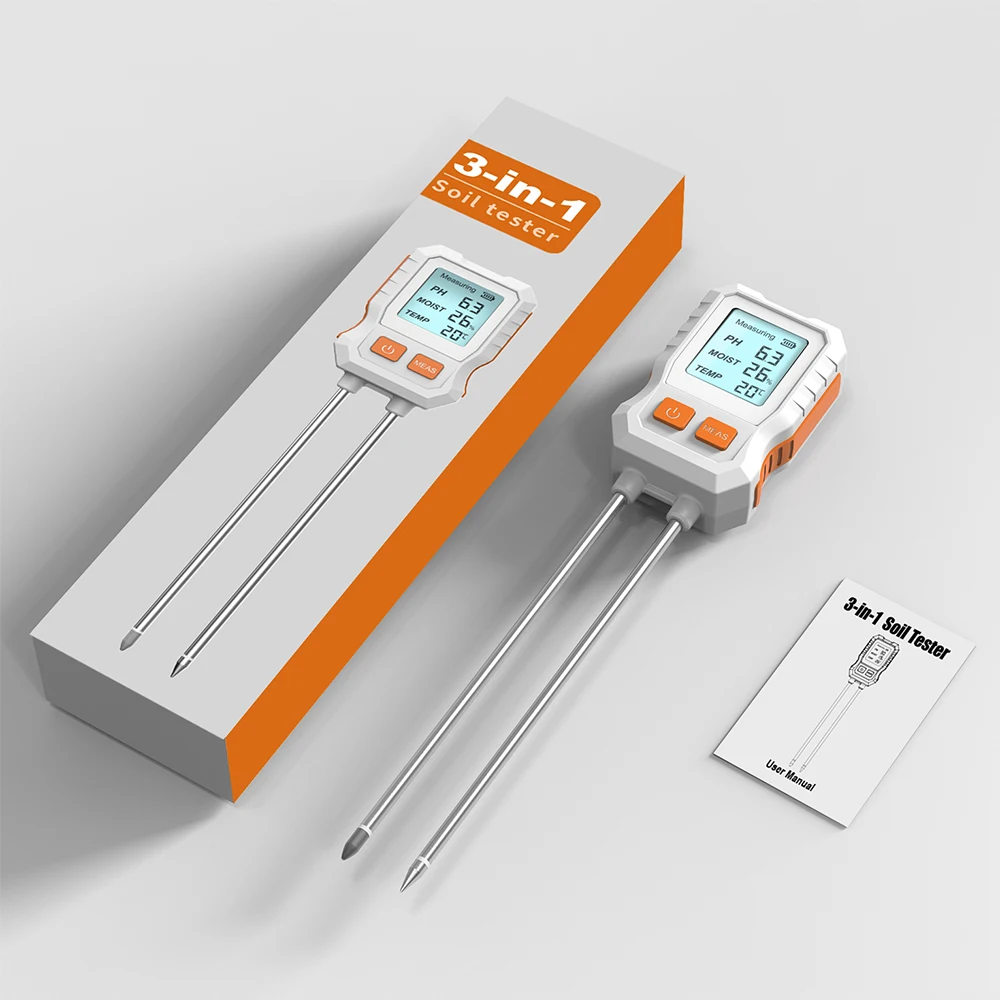 No Brand 3 in 1 Soil Moisture Meter for Garden Farm