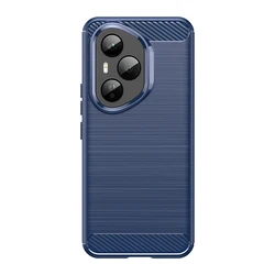 Luxury Shockproof Brushed TPU Phone Case - for HONOR 400 Pro (Blue)