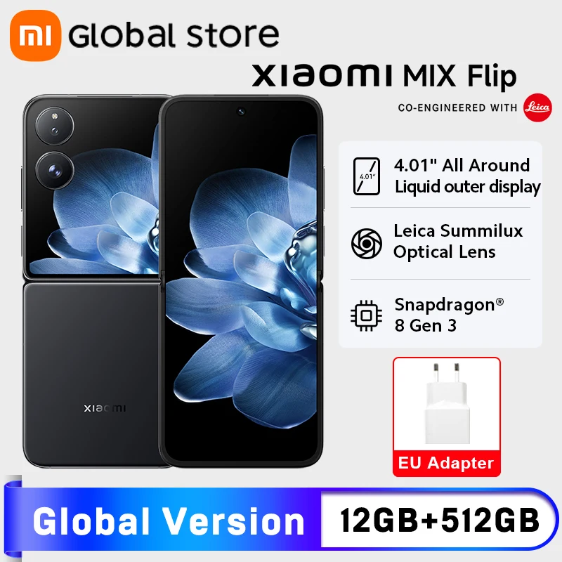 New Global Version Xiaomi MIX Flip Smartphone 12GB RAM 512GB ROM