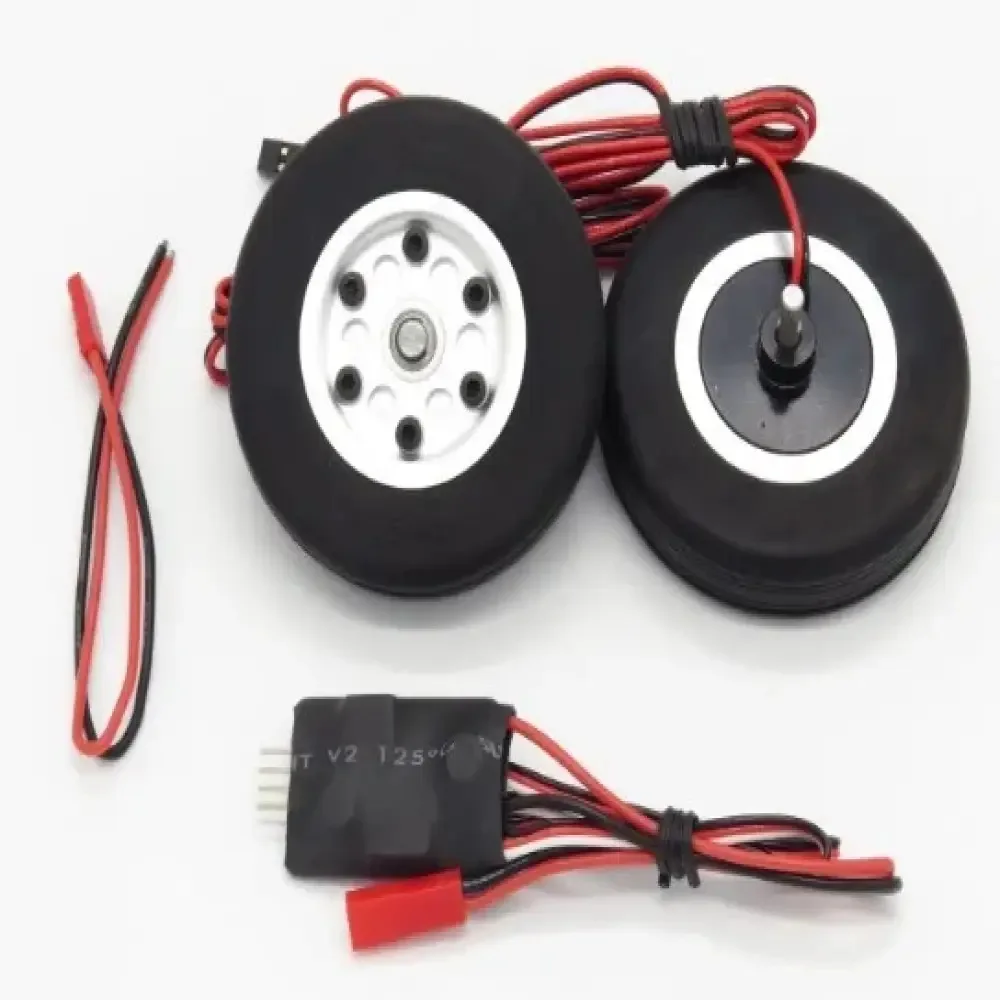 

JP Hobby Electric Brake with 2 Wheels and Controller (4mm axle) Model pneumatic tire 45mm 50mm 55mm 60mm 65mm