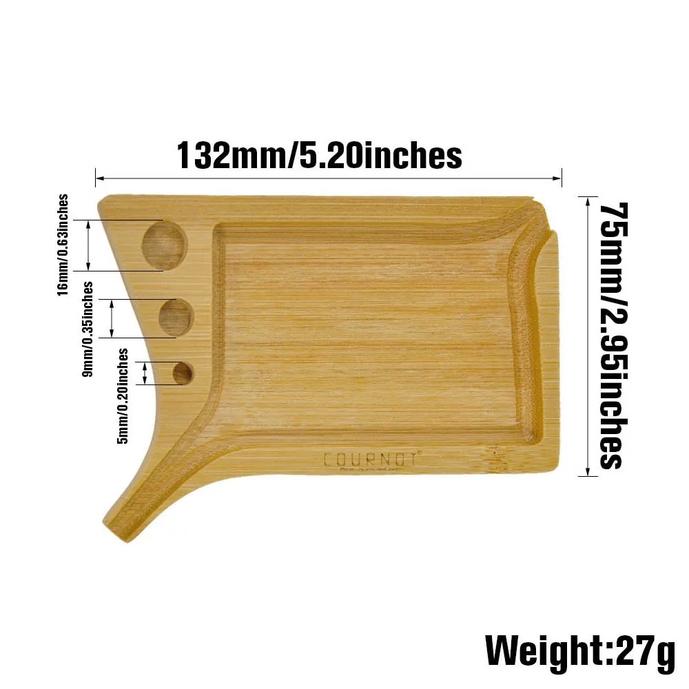 Rolling Tray Bamboo Wood Rolling Tray Handmade Multifunctional