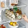 360° Rotatable Storage Tray Kitchen Refrigerator Turntable Rack Fridge Fruit Vegetables Storage Container Turntable Organizer 2