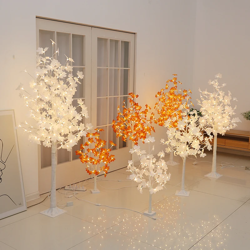

LED Simulated Maple Leaf Light, Tree Floor, Decorative Light, Indoor, Home, Christmas Party, Halloween, New, Autumn