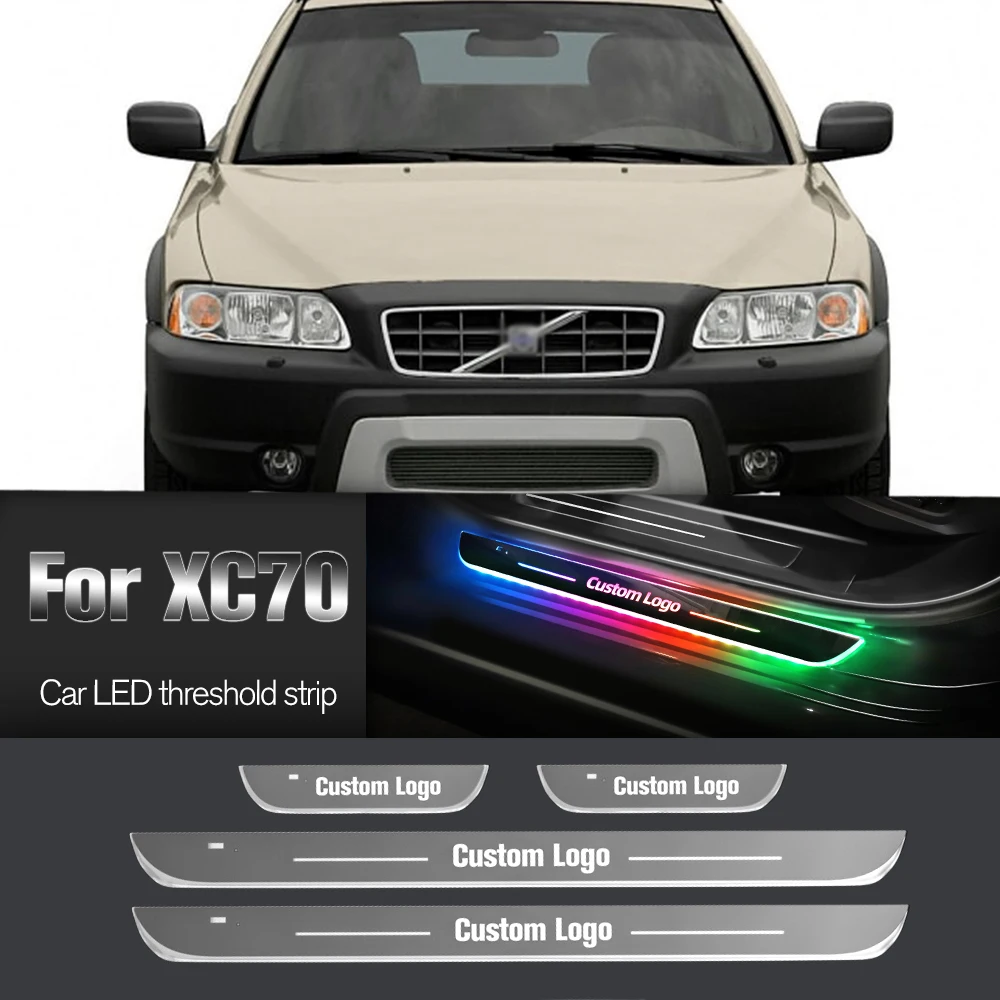 

Car Door Sill Light For Volvo XC70 2000-2016 2004 2006 2007 2018 Customized Logo LED Welcome Threshold Pedal Lamp Accessories