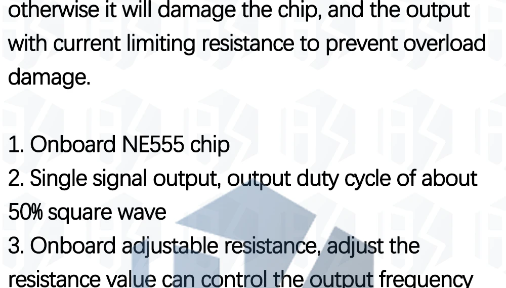 1 ~ 5 Stück egbo ne555 Pulsfrequenz-Tast verhältnis einstellbares Modul Rechteck welle 5V-12V Signal generator für Arduino Smart Car – Detail 2