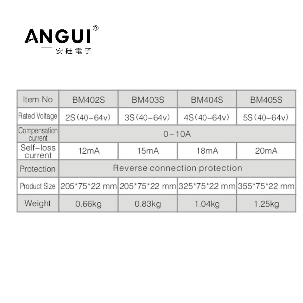 ANGUI BM402S 48V 96V Battery Active Equalizer 2S LED Display 2 X 48V Lead Acid Gel Batteries Series Balancer 2S Active NCM