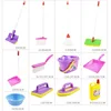 Children's Simulated Life Cleaning Toy Kids Pretend Play Cleaning Set Broom Cleaning Set with Duster Cleaning Brush Scraper Tool 6