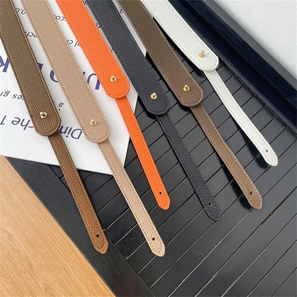 여성용 PU 가죽 단색 가방 스트랩, 핸드백 벨트, 와이드 숄더백 스트랩 교체, 조절 가능한 가방 스트랩, 가방 액세서리