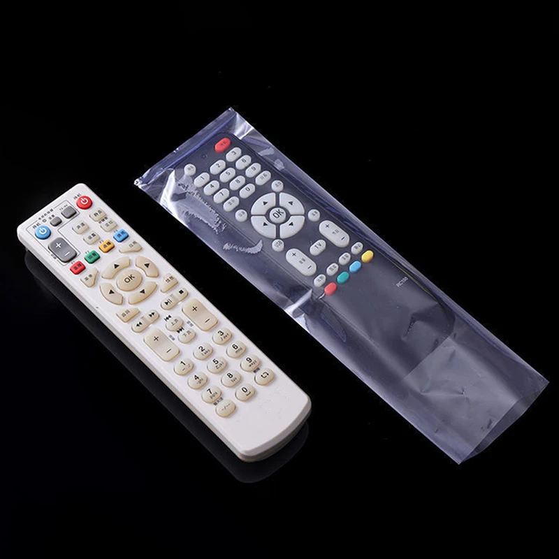 10pcs Transparent Heat Shrink Film Bag For TV Box Video Remote Control Waterproof Dustproof Protective Cover Protector Case shrink film bag