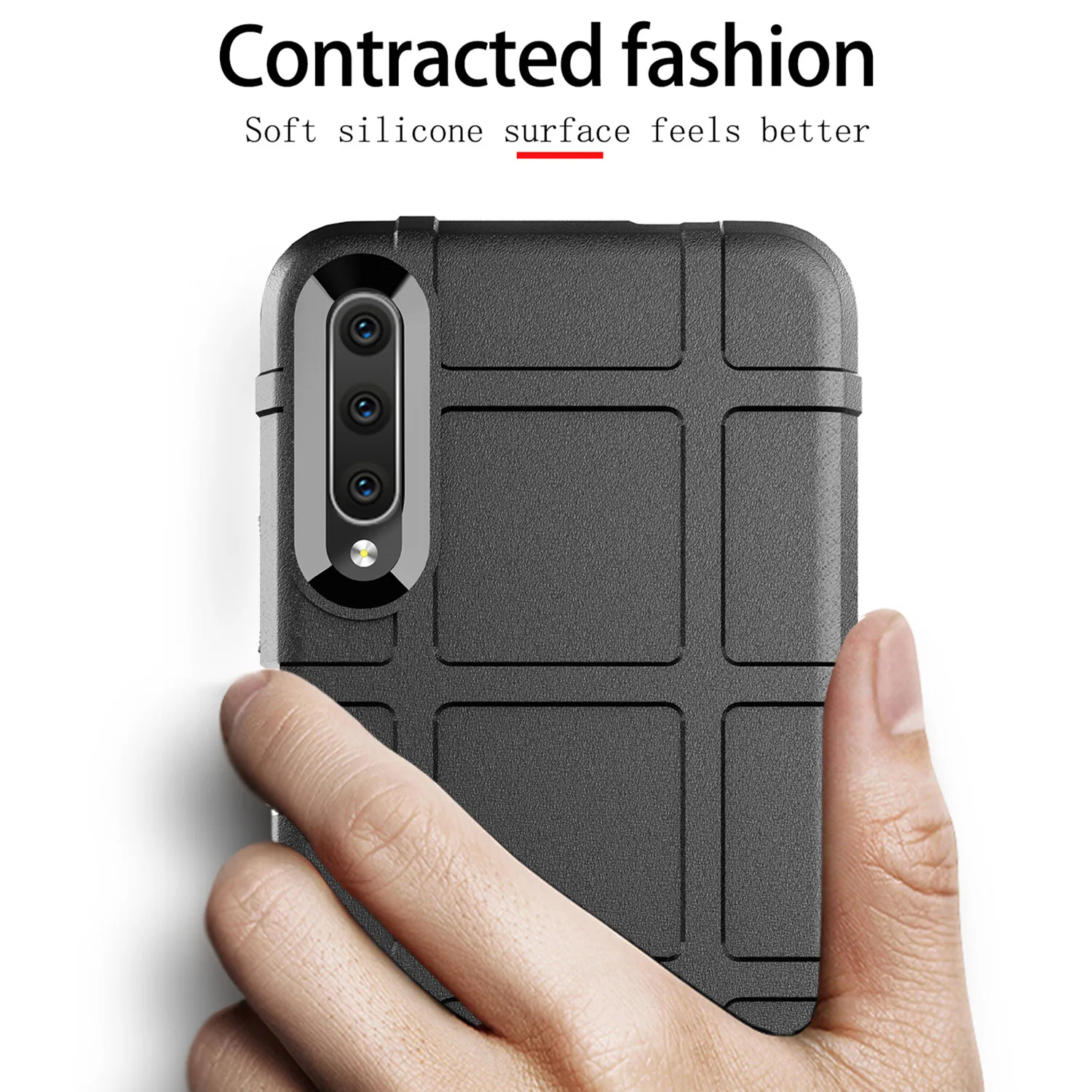 Armor Shield Anti-Knock Matte Silicone Back Cover