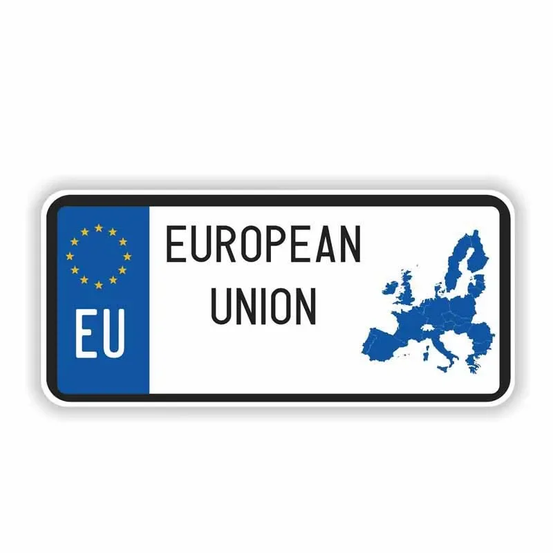 

Personality European Union Car Sticker Decal Motorcycle Reflective Accessories Occlusion Scratch Scratch-Proof Sunscreen