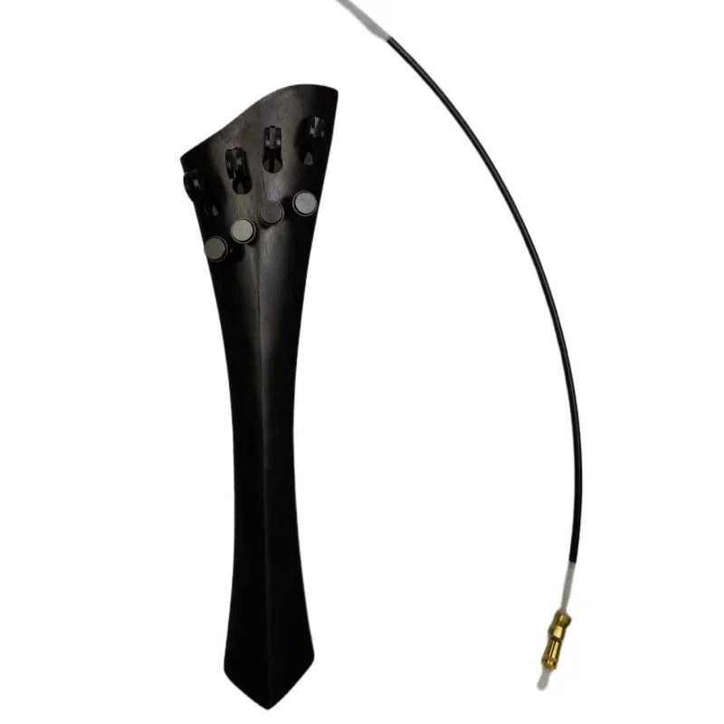 Baroque Ebony Wood Standard Cello Tailpiece Gut Endline Rope, Cello Peg /Tail piece Parts Accessories 4/4 cello support parts